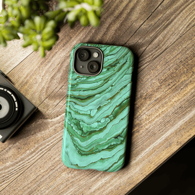 Emerald Hues Phone Case