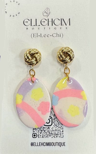 Elegant Pastel Blossom Earrings