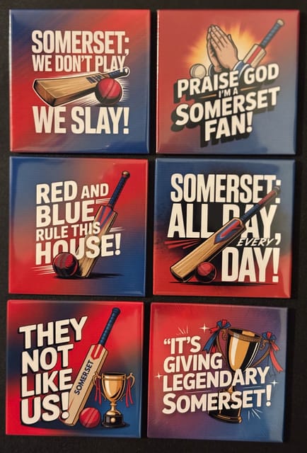Somerset Cup Match Magnets