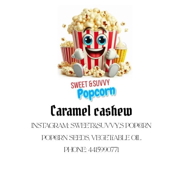 Caramel cashew popcorn