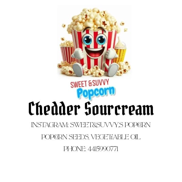 Chedder & Sourcream popcorn