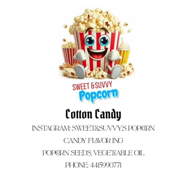 Cotton candy popcorn