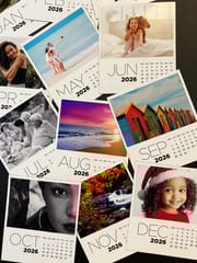 2026 Custom Photo Calendar Magnet Set