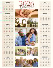 2026 Family Customized Magnetic Calendar