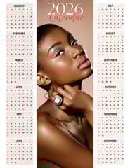 Iconic 2026 Photo Calendar Magnet