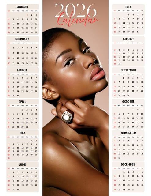 Iconic 2026 Photo Calendar Magnet