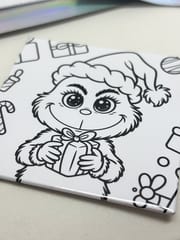 Dry Erase Holiday Coloring Magnets