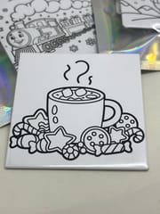 Dry Erase Holiday Coloring Magnets