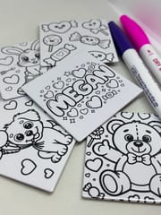 Valentines Dry Erase Coloring Magnets