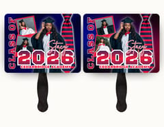 3 Photo Graduation Fan (Full Color)