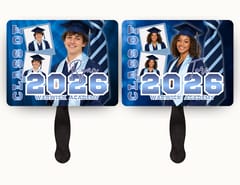 3 Photo Graduation Fan (Full Color)