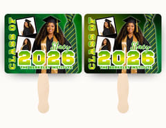 3 Photo Graduation Fan (Full Color)